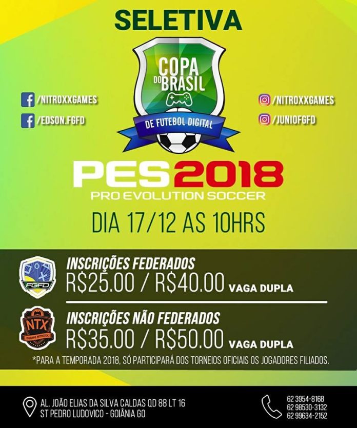 primeira seletiva copa do brasil futebol digital pes
