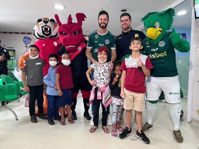 Atlético-GO, Goiás e Vila Nova abraçam campanha com a PRF contra o câncer infantil