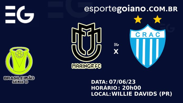 Depois de dois empates consecutivos, Crac visita o Maringá para entrar no G-4 da Série D Depois de dois empates consecutivos, Crac visita o Maringá para entrar no G-4 da Série D