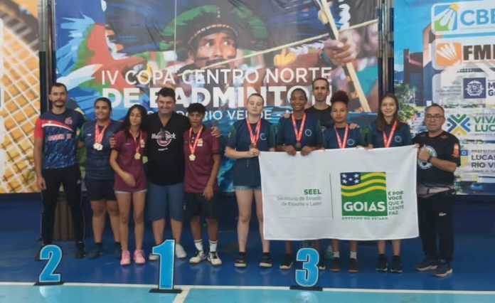 Com 15 medalhas, Goiás fica em 3º lugar por equipes na Copa Centro-Norte de Badminton