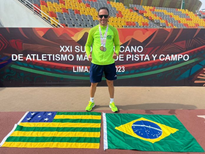 Dois atletas goianos brilham e levam medalhas no Sul-Americano de Atletismo Master Dois atletas goianos brilham e levam medalhas no Sul-Americano de Atletismo Master