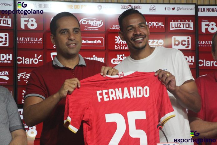 Fernando é regularizado no Vila Nova e deve estrear pelo time ainda neste mês Fernando é regularizado no Vila Nova e deve estrear pelo time ainda neste mês