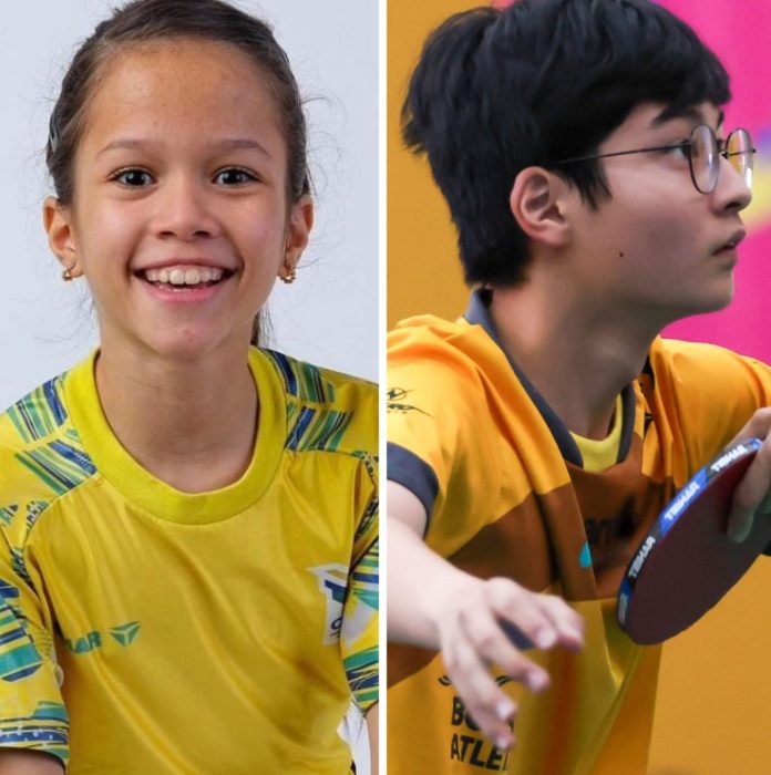 Em Santiago, Yumi é campeã sub-11 e Vitor termina como vice sub-17 no tênis de mesa