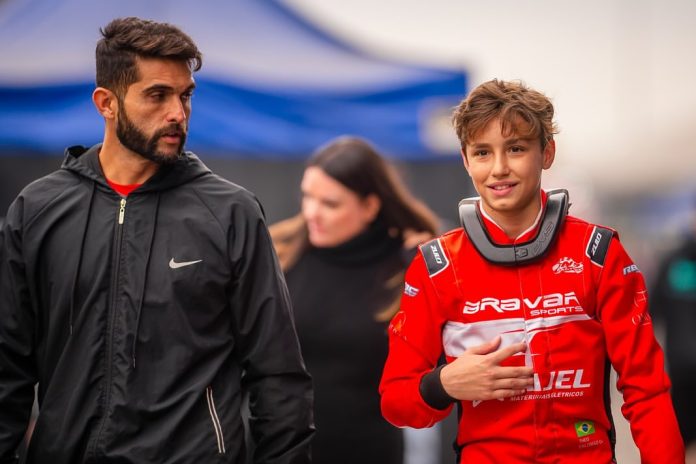 Theo Salomão na 8ª etapa da Copa São Paulo Light de Kart 2024
