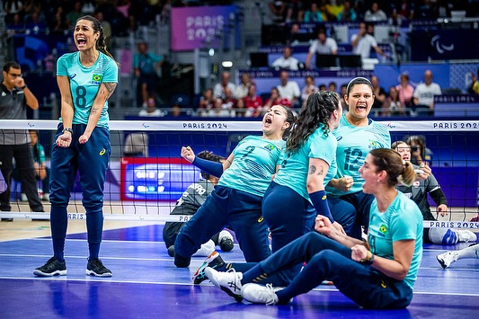 brasil volei sentado feminino paris 2024
