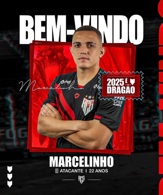 Atlético-GO anuncia Marcelinho, atacante de 22 anos ex-Juventude, como reforço para 2025