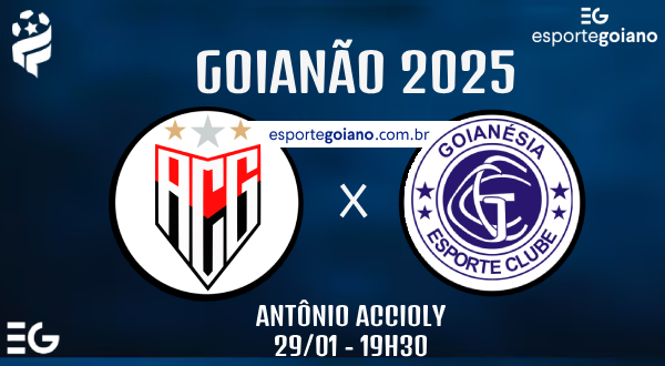 Atlético-GO x Goianésia - Arte Atlético-GO x Goianésia - Arte
