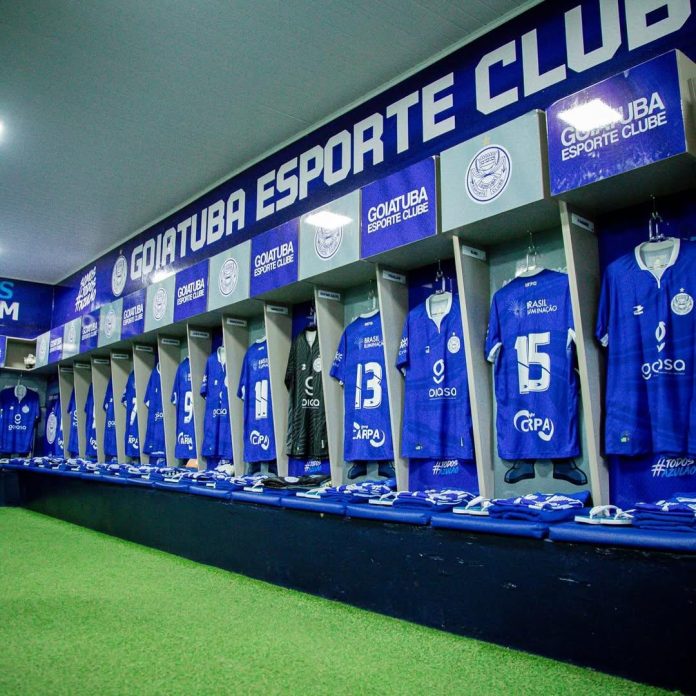 Vestiário do Goiatuba no Divinão, em Goiatuba 1x3 Inter de Limeira-SP - 1ª rodada da Série D 2025