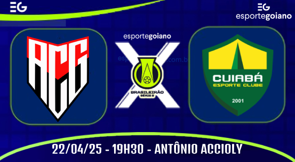 acg cui pre ARTE para a partida entre atlético goianiense e cuiabá pela série b