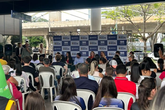 bolsa atleta 3 foto do lançamento do programa bolsa atleta 2025 em anápolis