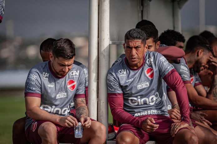 João Vieira e Ralf em treino pelo Vila Nova