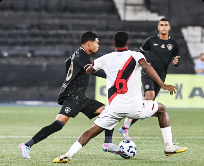 botofog acg foto da partida entre botafogo x atlético-go pelo sub-20