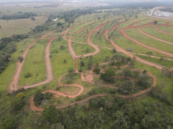 pista de mountain bike foto da pista de mountain bike do jardins grécia