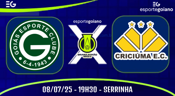 AO VIVO GOIÁS X CRICIÚMA ARTE WILLIAN ROMMEL EG