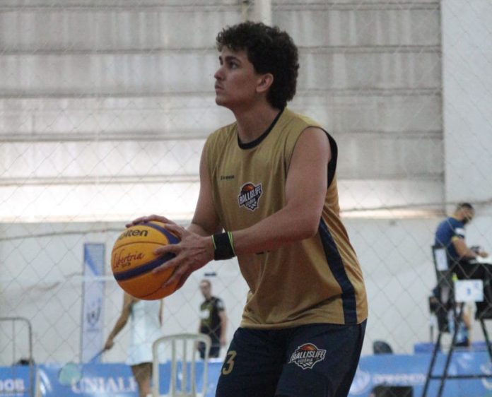 Matheus David, atleta do Ballislife basquete, de Goiãnia