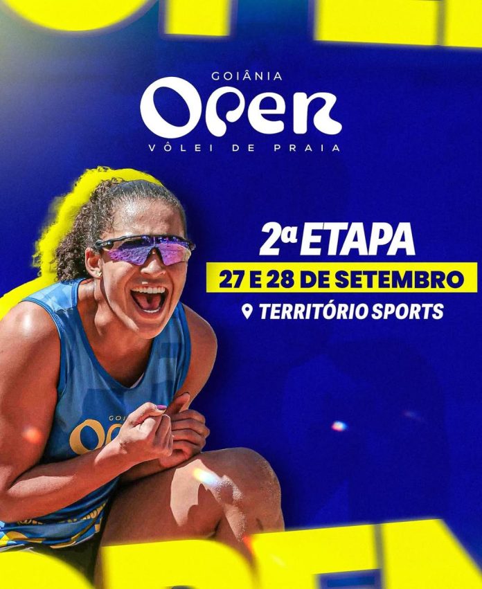 Arte da 2ª etapa do Goiânia Open de Vôlei de Praia 2025