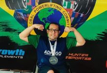 Em Balneário Camboriú, Atos Campos é campeão do Mundial de Powerlifting