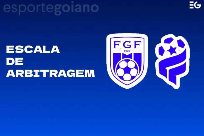 ESCALA ARBITRAGEM TERCEIRA GOIANÃO FGF ARTE WILLIAN ROMMEL EG
