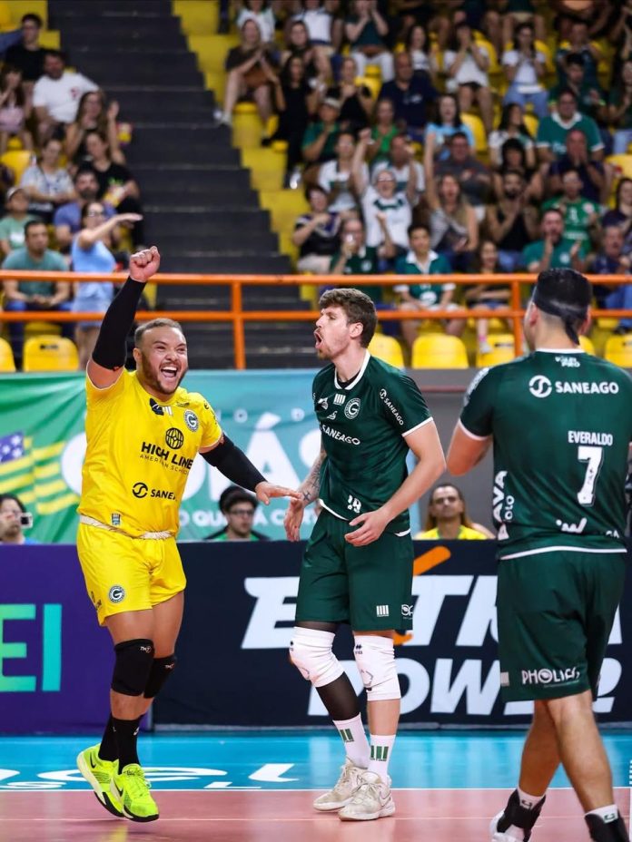 Matheus Santos e Felipi Rammé no Saneago Goiás Vôlei em 2025