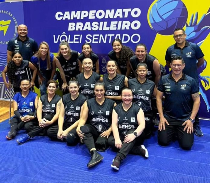 Elenco da Aspaego no Brasileiro de Vôlei Sentado feminino 2025
